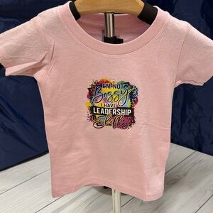 Gildan Pink Leadership Skills Kids Tee